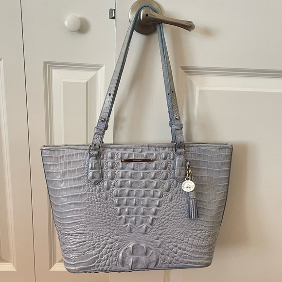 Brahmin Handbags - Brahmin Medium Asher Melbourne Leather Purse Periwinkle Blue